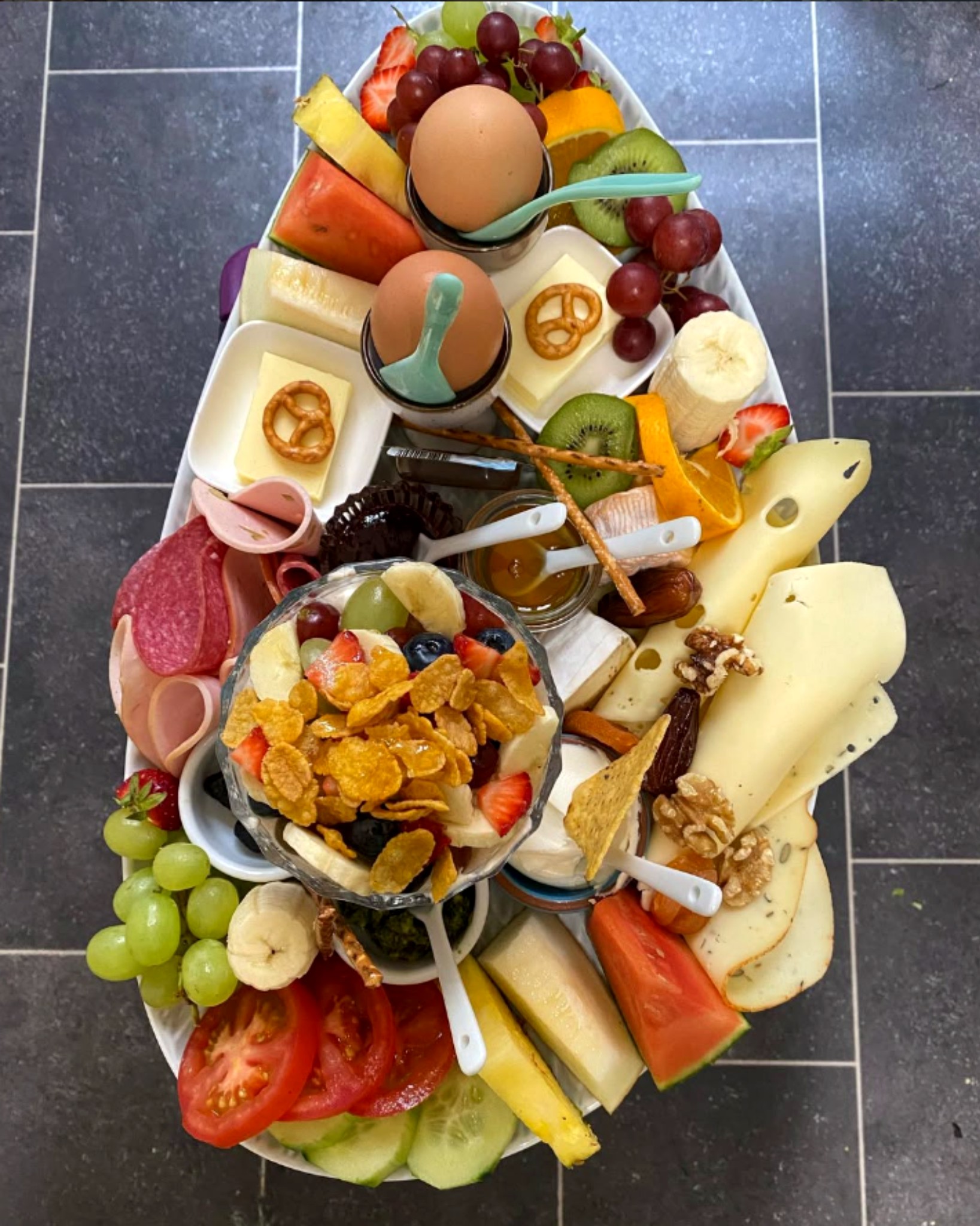 Große Frühstücksplatte